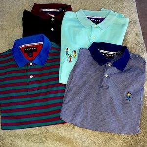Lot of four Pivot sportswear golf polos extra large. Super Nice.